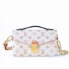 Louis Vuitton Pochette Métis East West Monogram Canvas Shoulder Bag Beige 21Cm M46914