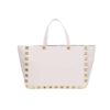 Valentino Garavani Rockstud Tote Bag White 40Cm