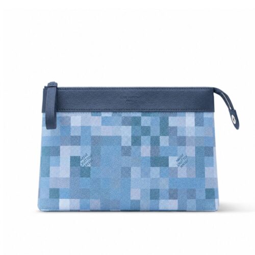 Louis Vuitton Pochette Voyage Souple Blue 30Cm M28846