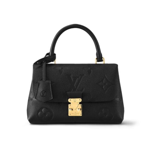 Louis Vuitton Madeleine BB Monogram Empreinte Handle Bag Black 24Cm M45977