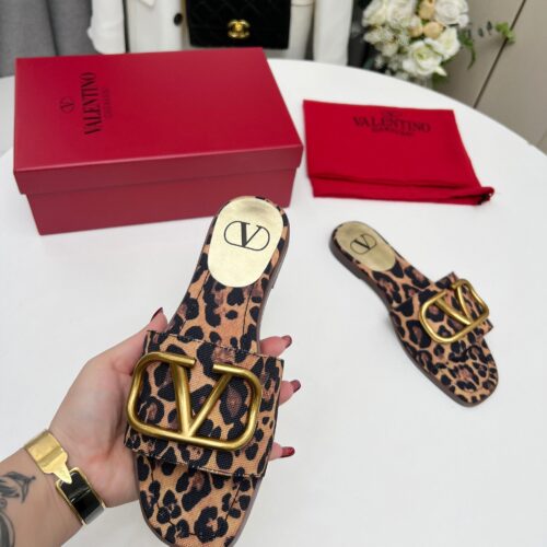 Alternative view of Valentino Garavani VLogo Leopard Print Slide Sandals 3W2S0BD5RQY 09J