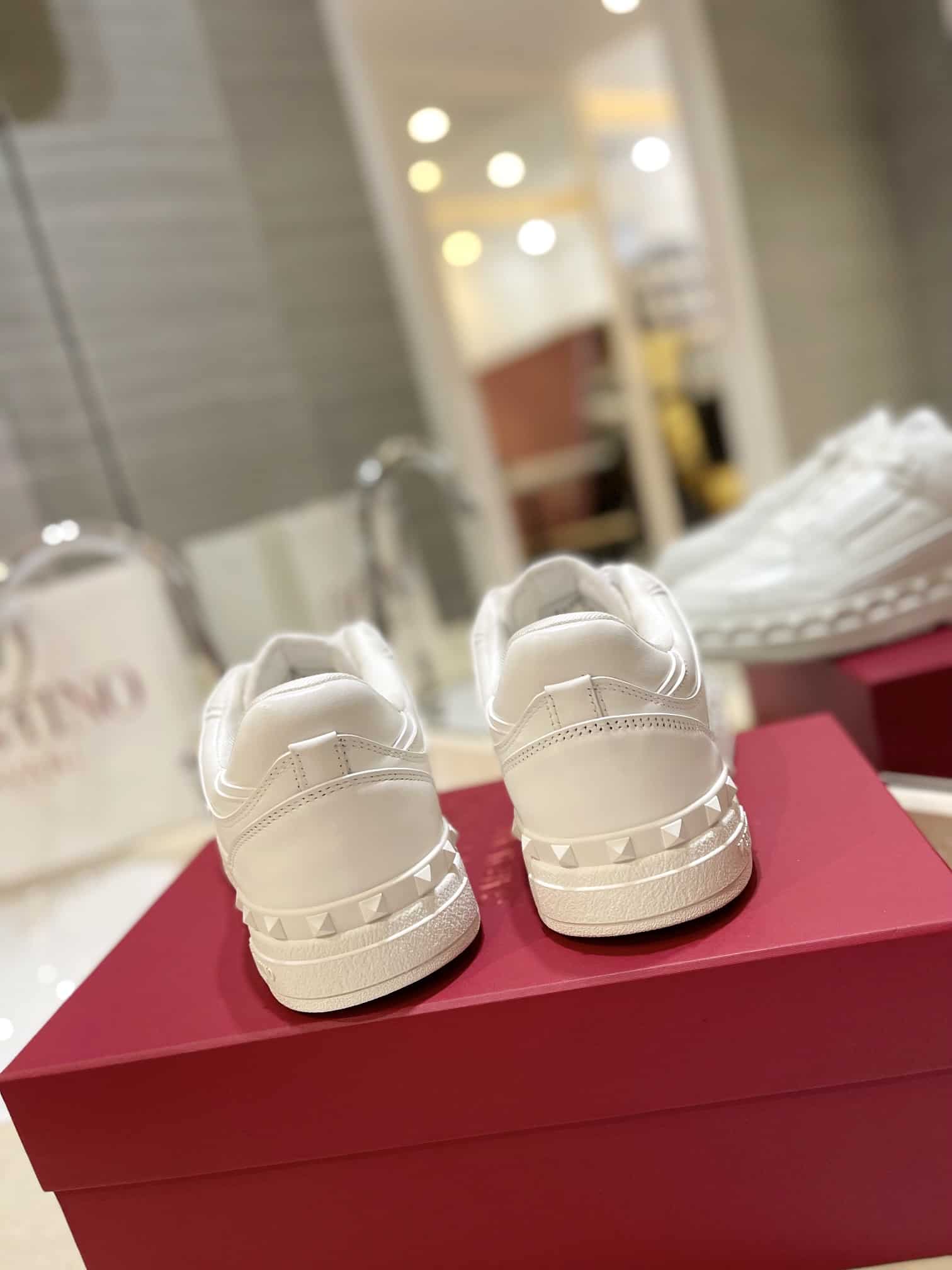 Valentino Garavani Freedots Low Top Trainer Sneaker White 8Y2S0H43RDG 0BO - Image 4
