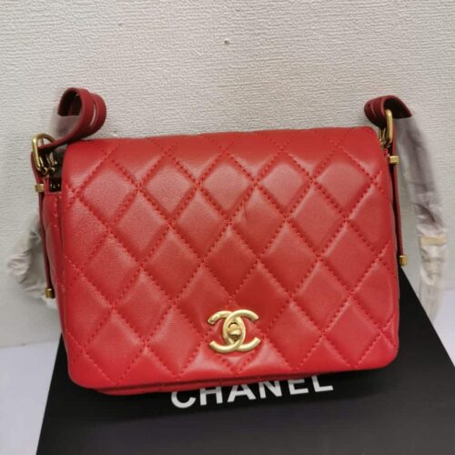 Alternative view of Chanel 23B Small Smooth Leather Flap Bags Red 22cm