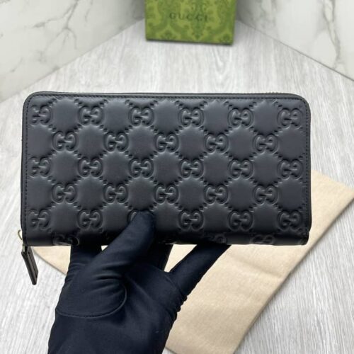 Alternative view of Gucci Gg Signature Zip Wallet Black 19Cm 625558 1W3An 1000