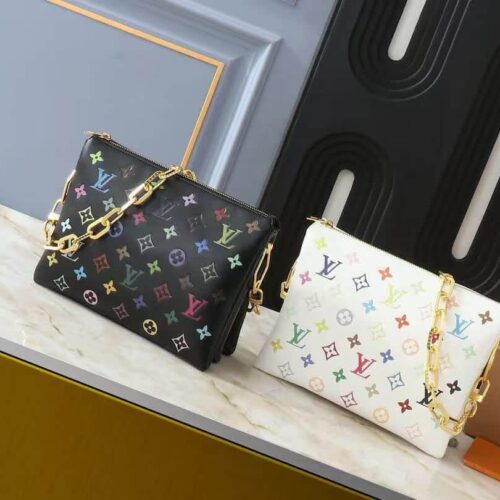 Alternative view of Louis Vuitton x Takashi Murakami Coussin PM Shoulder Bag Multicolored Black 26cm M13232