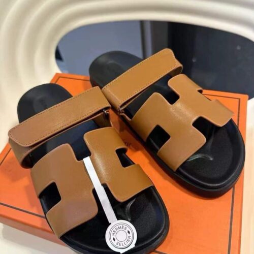 Alternative view of Hermes Ankara Sandals Smooth Leather Brown