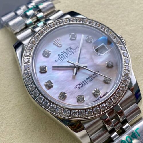 Alternative view of Rolex Lady Datejust 31 Oyster Oystersteel White Gold And Silver 31Mm