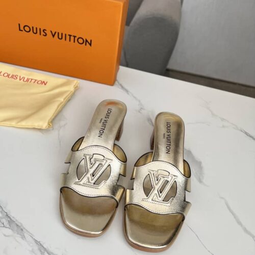 Alternative view of Louis Vuitton Lv Isola Mule Gold