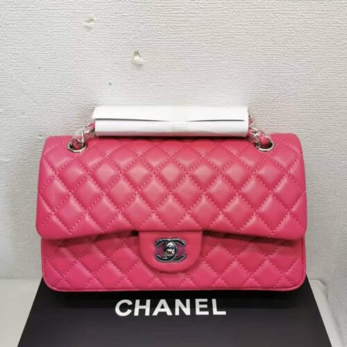 Alternative view of Chanel Classic Medium Smooth Leather Flap Bags Dark Pink 25cm