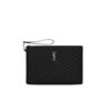 Saint Laurent Cassandre Matelassé Quilted Leather Tablet Pouch Black 30Cm 559193Cwu021000