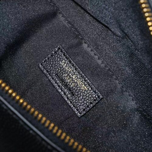 Alternative view of Saint Laurent Cassandre Classic Grain De Poudre Embossed Leather Belt Bag Black 25Cm 589959DME0W1000