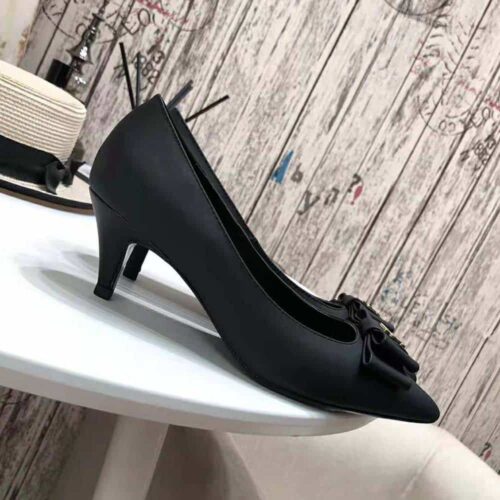 Alternative view of Saint Laurent Women's Anais Bow Pumps In Black