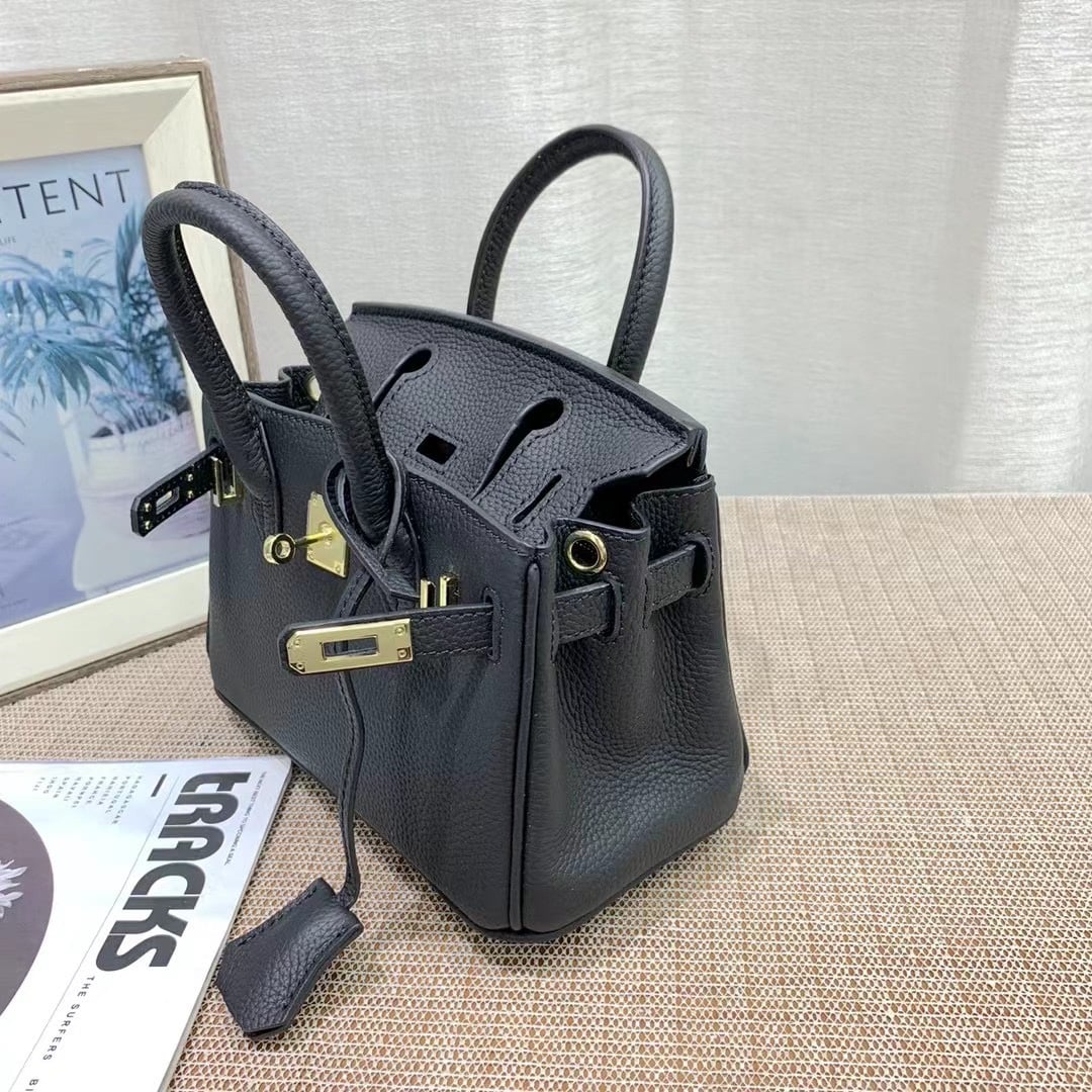 Hermes Birkin Mini Epsom Gold Hardware Handbag Black 20Cm - Image 5