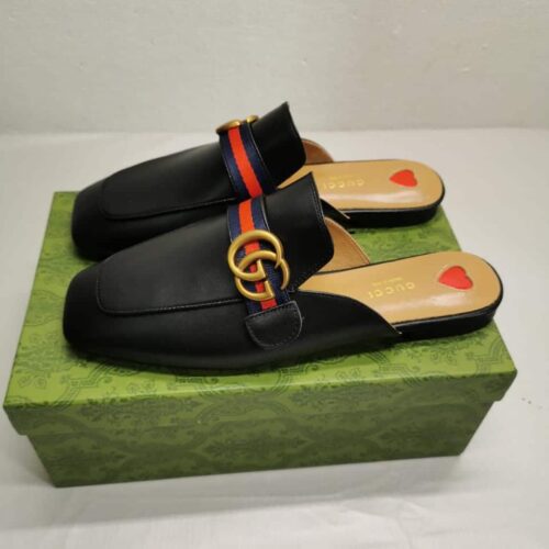 Alternative view of Gucci Women’s Princetown Leather Mule Black 423694 Dkhc0 1061