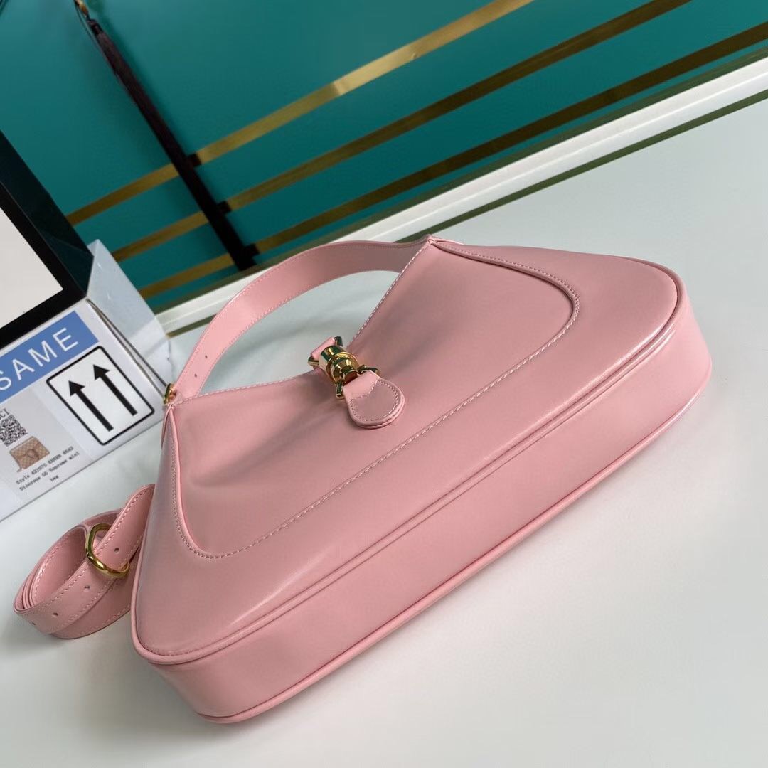 Gucci Jackie 1961 Mini Leather Shoulder Bag Light Pink 19Cm 637091 10O0G 5815 - Image 7