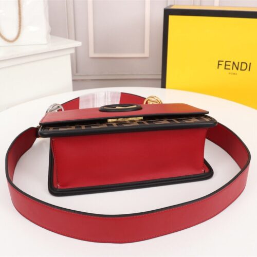 Alternative view of Fendi Kan I F Logo Red Bag 25Cm