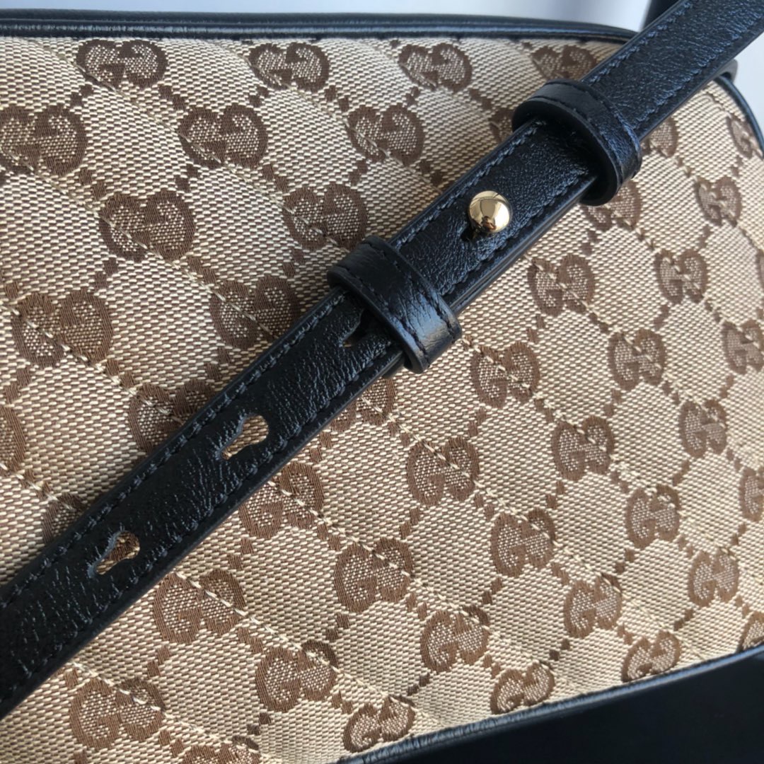 Gucci GG Marmont Small GG Supreme Canvas Shoulder Bag Beige Ebony 24Cm 447632 HVKEG 9772 - Image 3