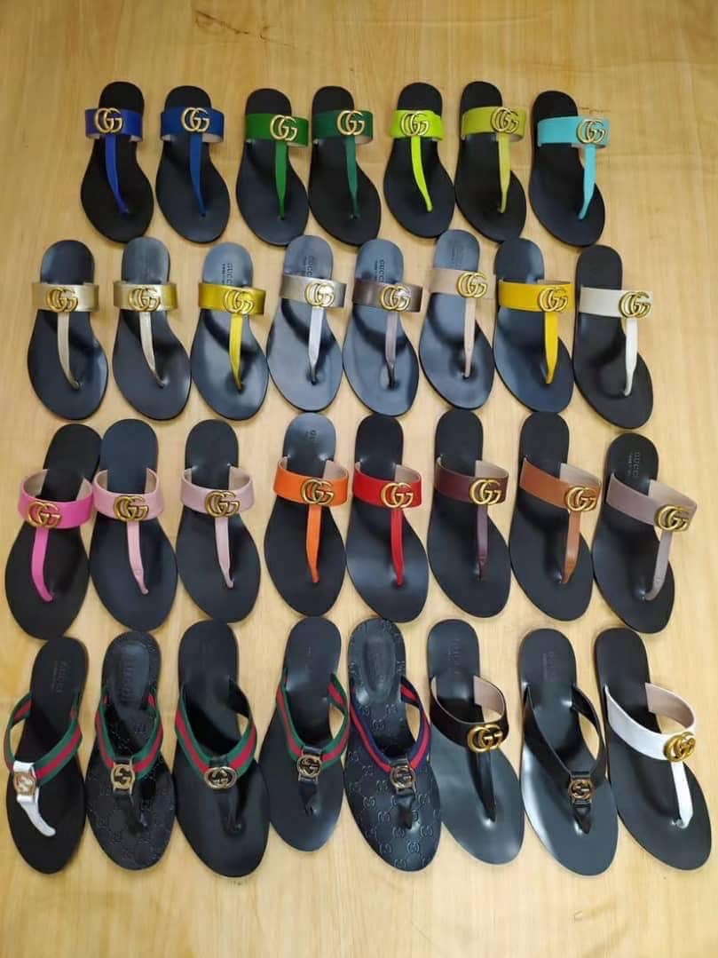 Gucci GG Thong Web Canvas Sandal Navy Blue 0B7N0 7100 - Image 4