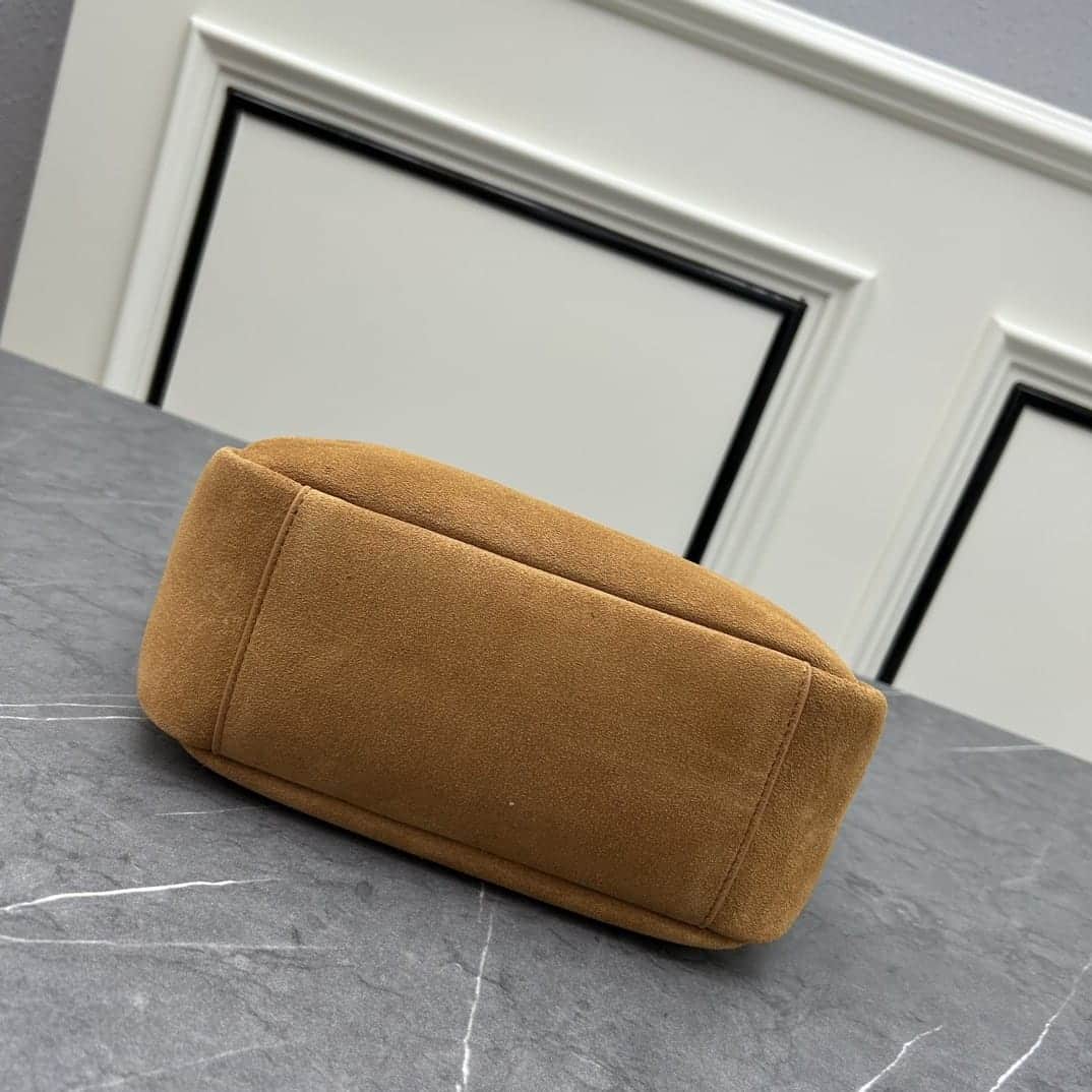 Saint Laurent Le 5 À 7 Supple Small In Suede Shoulder Bag Caramel Cognac 24Cm 8505331U80W2916 - Image 4