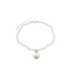 Chanel Cc Heart Pearl Necklace