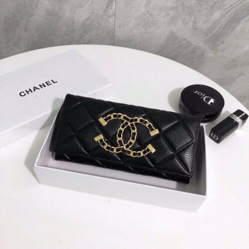 Alternative view of Chanel Cc Long Flap Wallet Black 19Cm