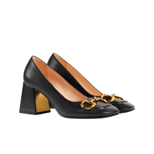 Gucci Horsebit Leather Pump Black 643886 C9D00 1000