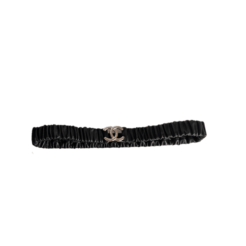 Chanel Cc Silver Belt 30Mm