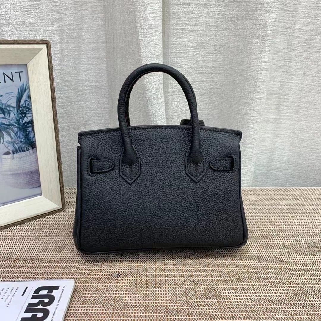Hermes Birkin Mini Epsom Gold Hardware Handbag Black 20Cm - Image 4