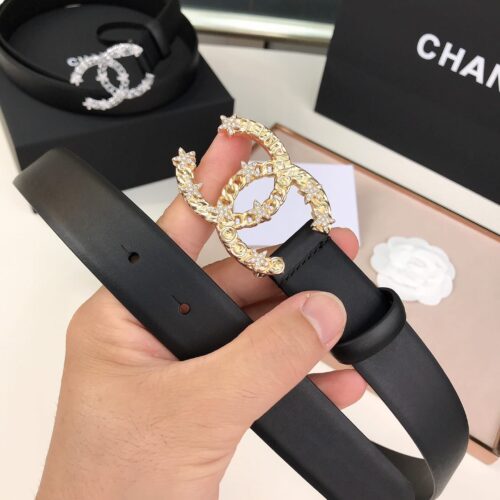 Alternative view of Chanel Belt Double C Pearls 28Mm