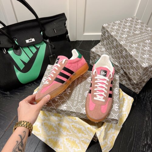 Alternative view of Gucci X Adidas Gazelle Sneaker In Pink 707848 9StU0 5960