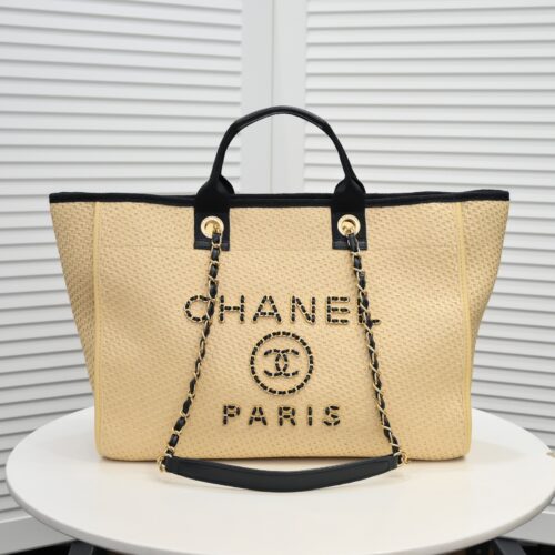 Alternative view of Chanel Deauville Large Shopping Bag Beige 38Cm A66941 B05086 Nb586