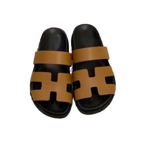 Hermes Ankara Sandals Smooth Leather Brown