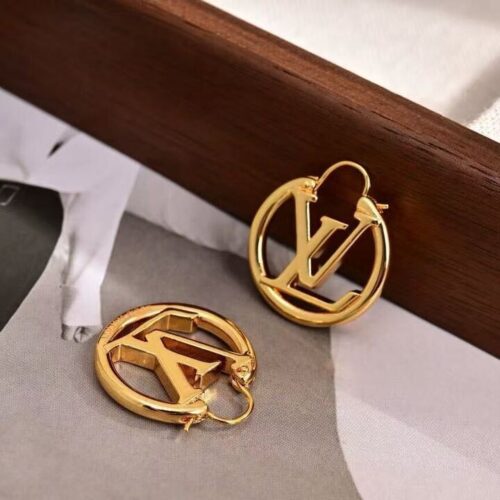 Alternative view of Louis Vuitton Louise PM Earrings Gold M00396