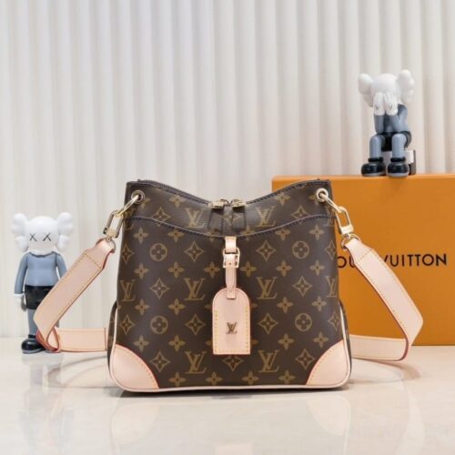 Alternative view of Louis Vuitton Odéon PM Monogram Canvas Shoulder Bag Beige 26cm