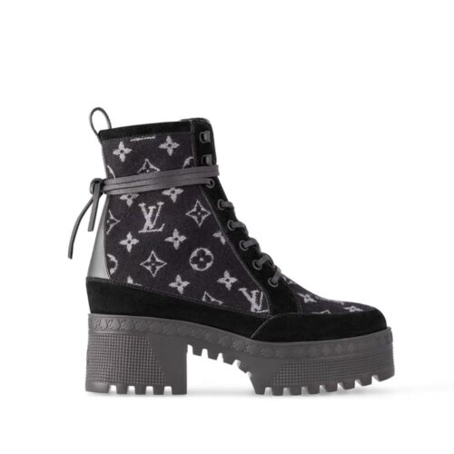 Louis Vuitton Laureate Platform Desert Boot Black 1Ac7M0