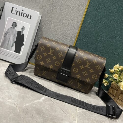 Alternative view of Louis Vuitton S Cape Monogram Eclipse Messenger Bag Brown 28Cm