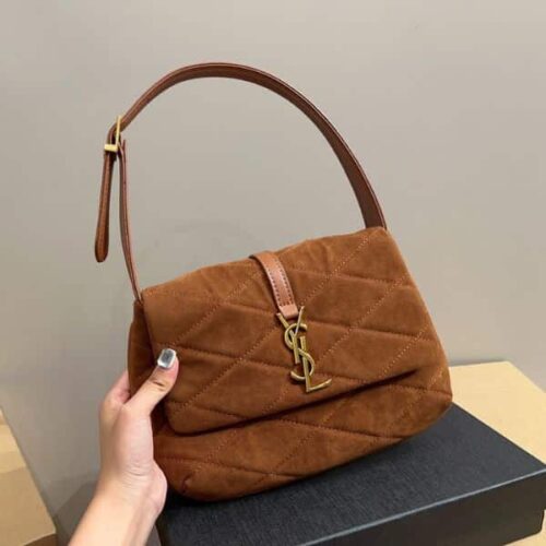 Alternative view of Saint Laurent Le 5 É 7 Hobo Bag Brown 27Cm