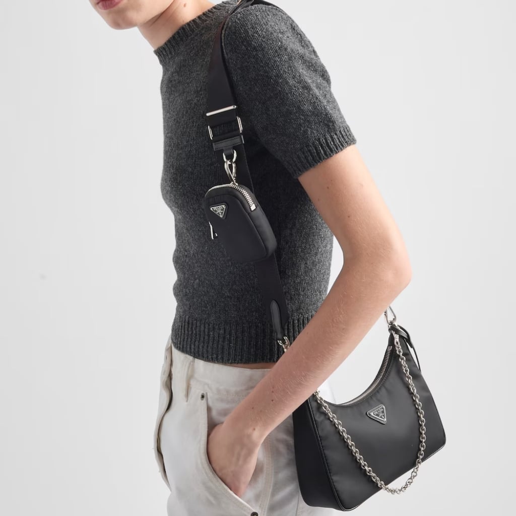 Prada Re Edition 2005 Re Nylon Shoulder Bag Black 22cm 1BH204 R064 F0002 V V9L - Image 8