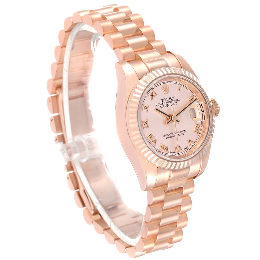 Rolex President Rose Gold Rose Roman Dial Ladies Watch 36MM - Image 2