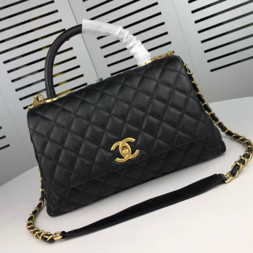 Alternative view of Chanel Medium Coco Handle Bag Black 26Cm