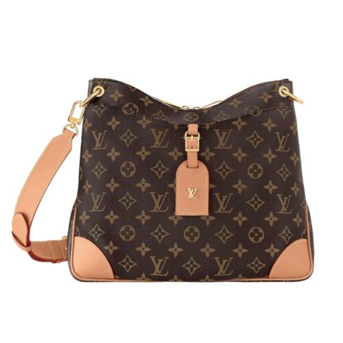 Louis Vuitton Odéon MM Monogram Canvas Shoulder Bag Brown 31cm M45355
