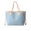 Louis Vuitton Neverfull MM Tote Bag Denim Light Blue 31Cm