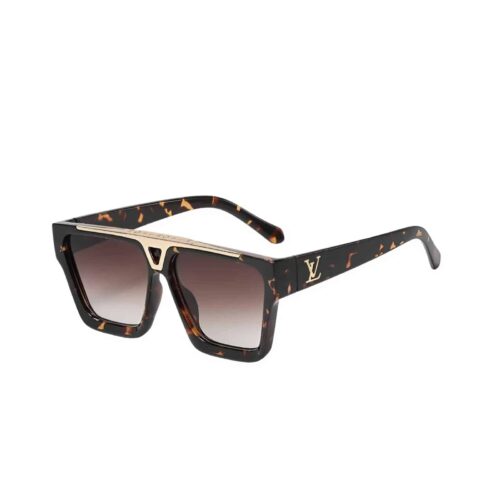 Louis Vuitton 1 1 Evidence Square Sunglasses Leopard Print