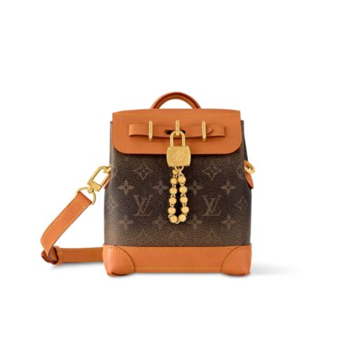 Louis Vuitton Monogram Dust Steamer Bag Brown 20Cm M11630