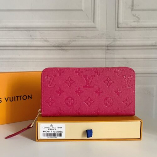 Alternative view of Louis Vuitton Zippy Monogram Empreinte Wallet Dark Pink 19cm M83639