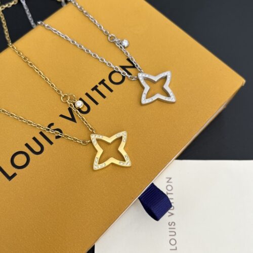 Alternative view of Louis Vuitton Ombre Blossom Diamond Pendant Necklace Gold Q03083