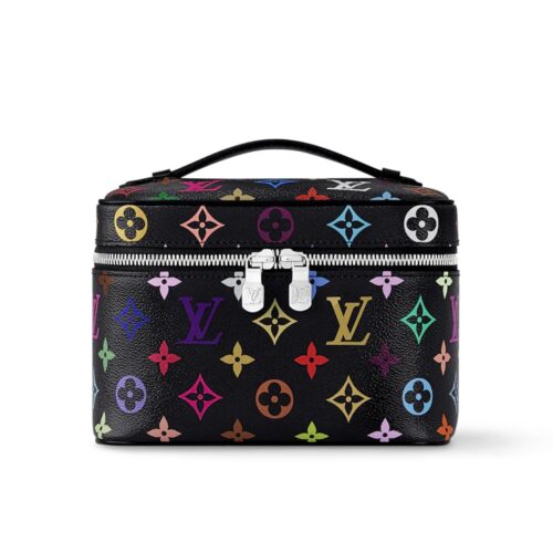 Louis Vuitton X Takashi Murakami Nice Mini Toiletry Bag Multicolor Black 20Cm M13747