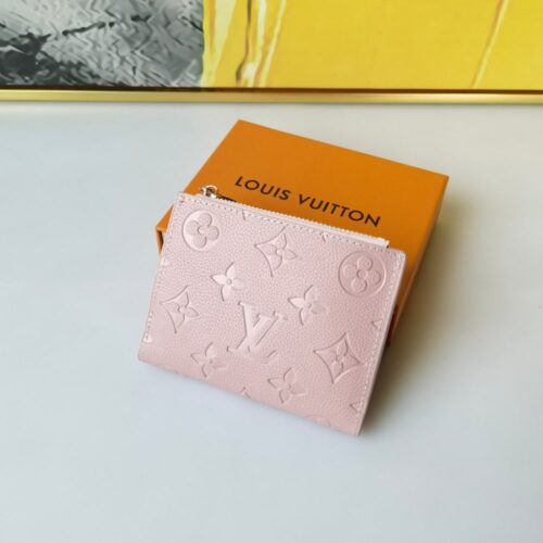 Alternative view of Louis Vuitton Lisa Monogram Empreinte Leather Wallet Pink 11cm