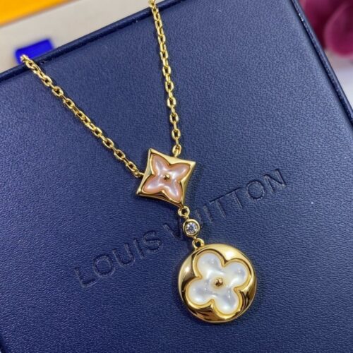 Alternative view of Louis Vuitton Colour Blossom Pearl Rose Gold Necklace Gold Q94355