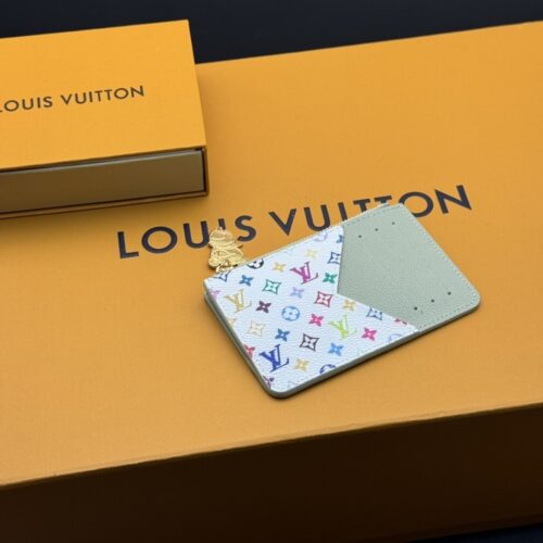 Alternative view of Louis Vuitton x Murakami Romy Monogram Empreinte Card Holder Wallet Green Tea 12cm M13800